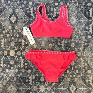 Feather 4 Arrow 4 The Frill of it Bikini - Size 6 Hot Coral NEW!